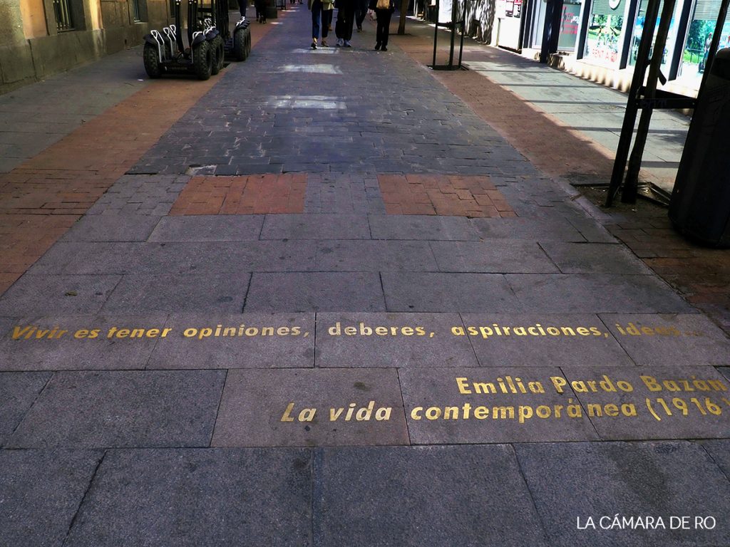 Emilia Pardo Bazán, calle Huertas